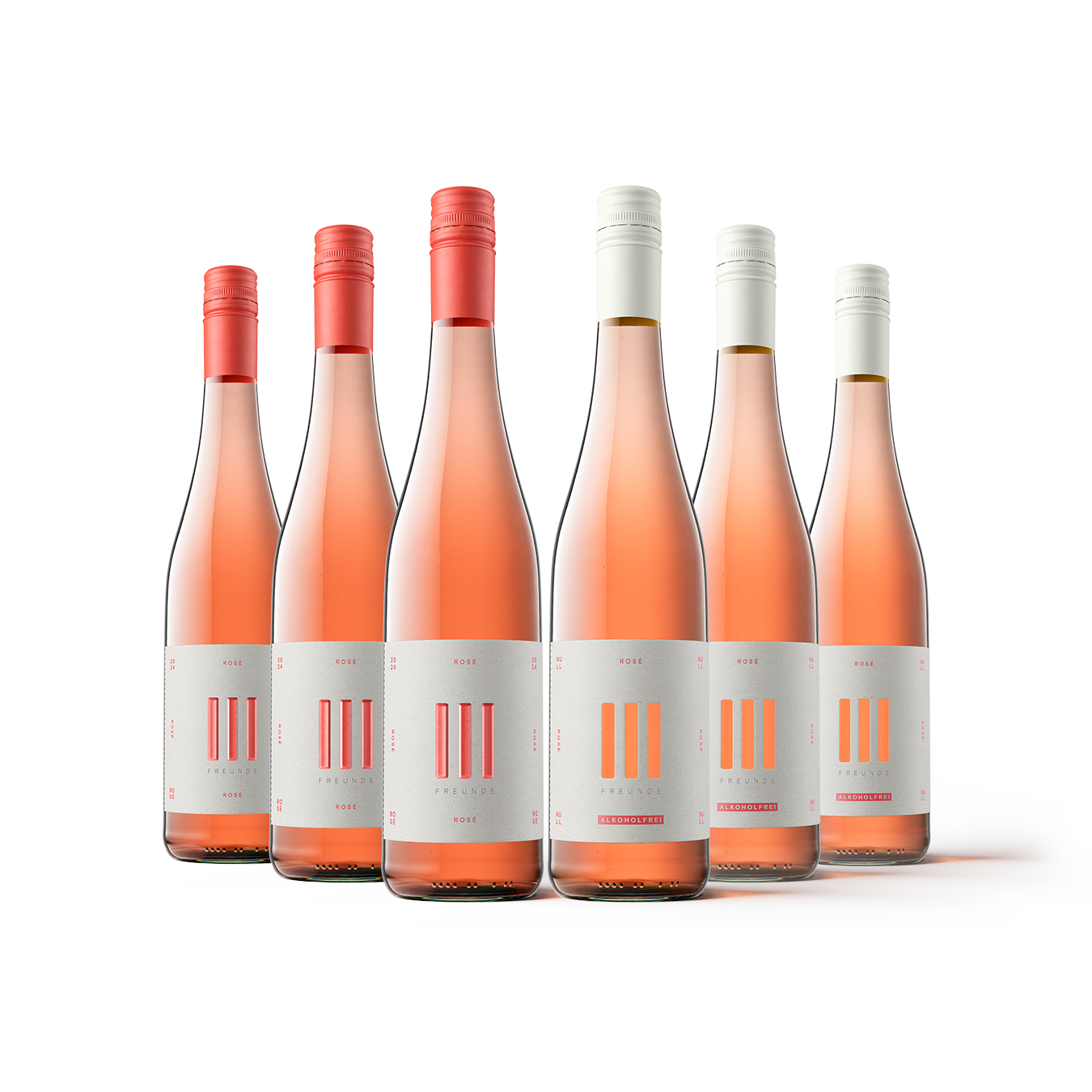 Rosé mit & ohne Alkohol